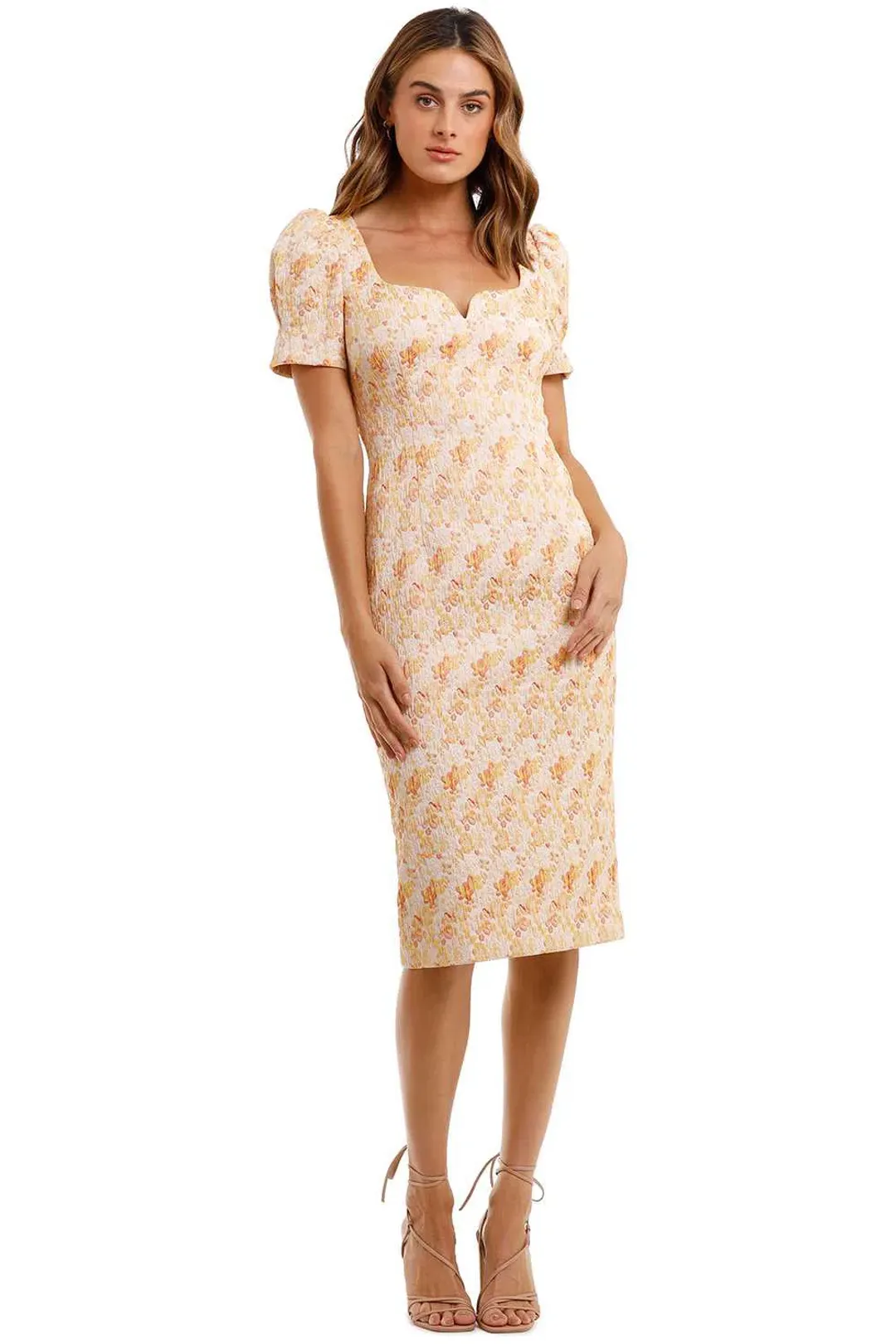 Rebecca Vallance Amber Midi Dress Print Size 8 for rent on The Volte - main image