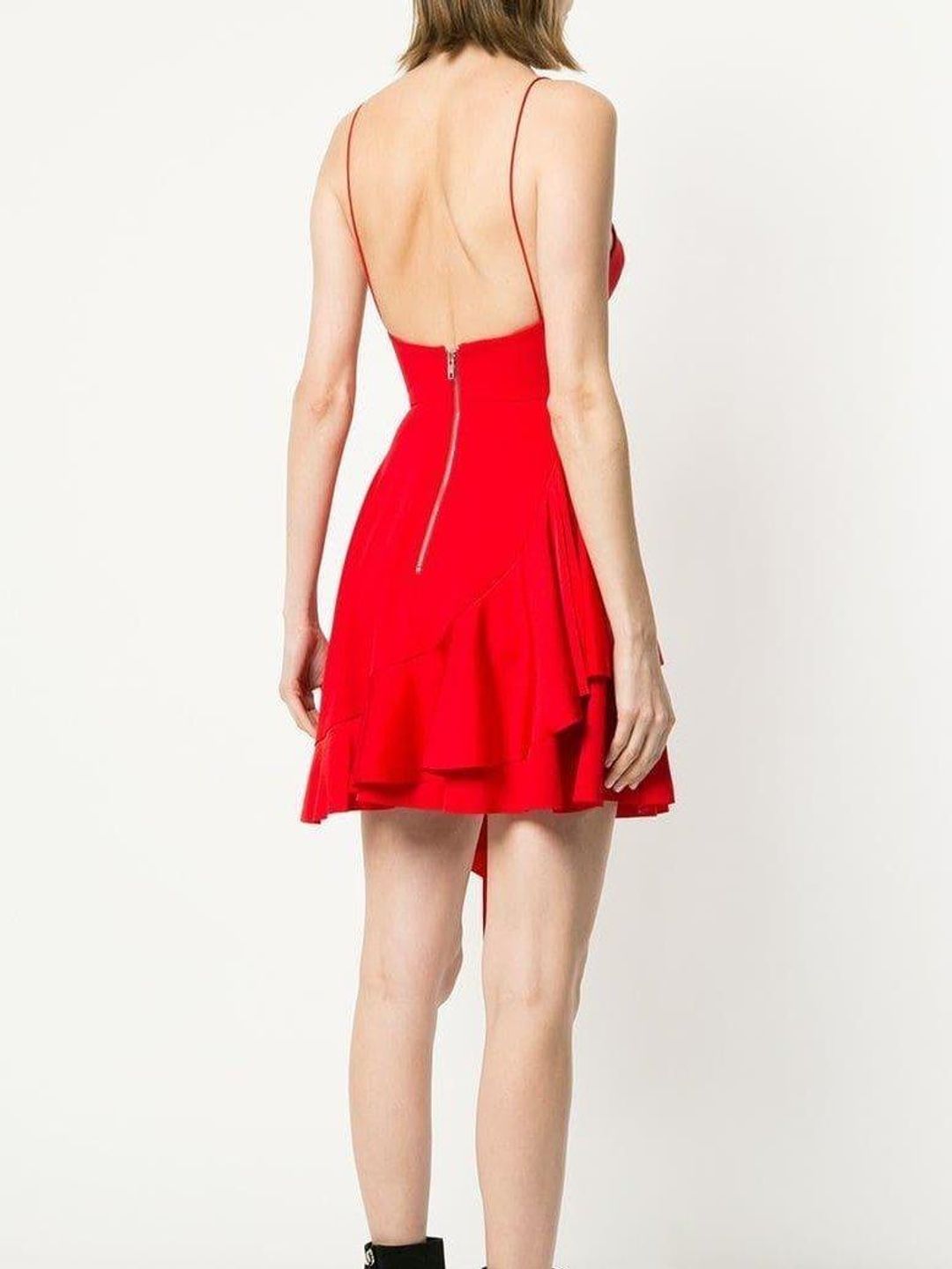 Alex Perry Corin Mini Dress Red Size 10 for rent on The Volte - main image