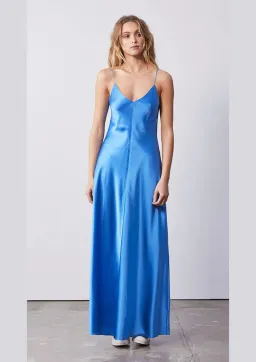Ena Pelly Clare Slip Dress in Electric Blue Size 10 for rent on The Volte - image 1