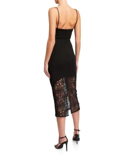 MISHA Irina Midi Dress Black Size 8 for rent on The Volte - image 2