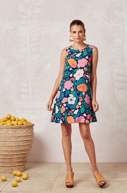 Sleeveless Tina Marigold Dress for rent on The Volte - image 1