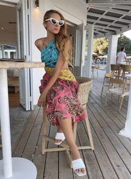 Zimmermann Lulu Asymmetric Ruched Dress Size 6  for rent on The Volte - image 3