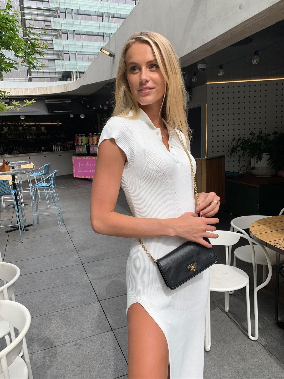 Manning Cartell MVP Polo Knit Dress White Size 6 for rent on The Volte - main image