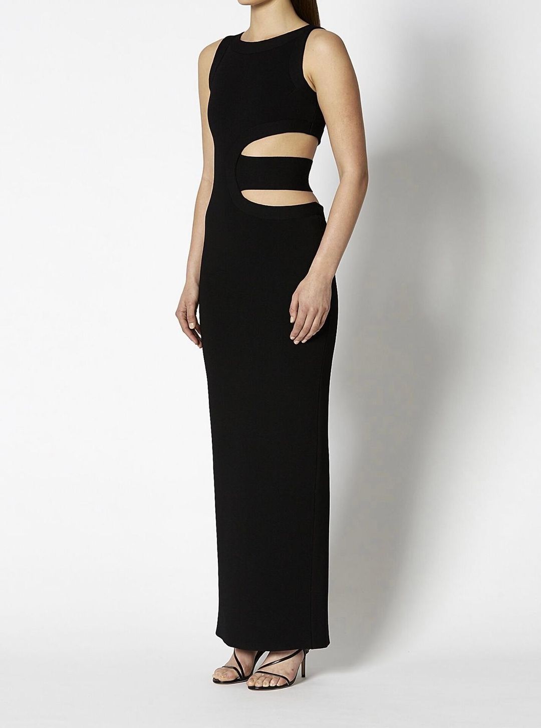 Scanlan Theodore Crepe Gown Black Size 8 for rent on The Volte - main image