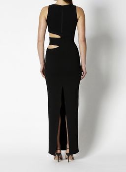 Scanlan Theodore Crepe Knit Gown Black Size 8 for rent on The Volte - image 3