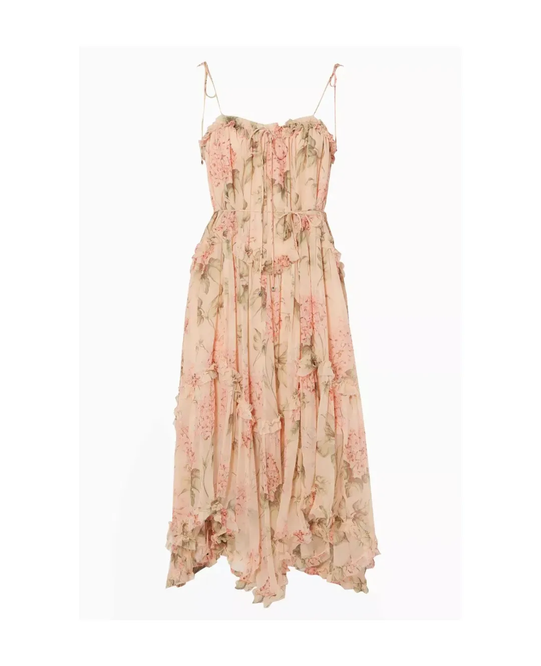 Zimmermann Silk Prima Hydrangea Floating Dress Floral Size 1/ AU 10 for rent on The Volte - main image