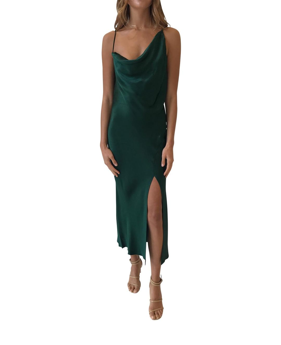 Bec & Bridge - Martini Club Split Green Dress Size 6 for rent on The Volte - main image