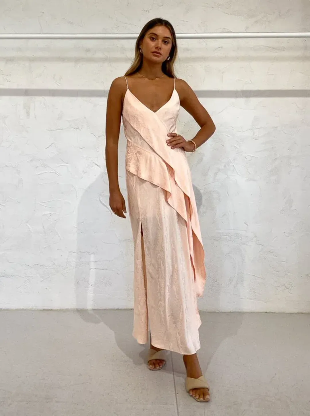 Acler Godwick Dress Tangerine Size 10 for rent on The Volte - main image