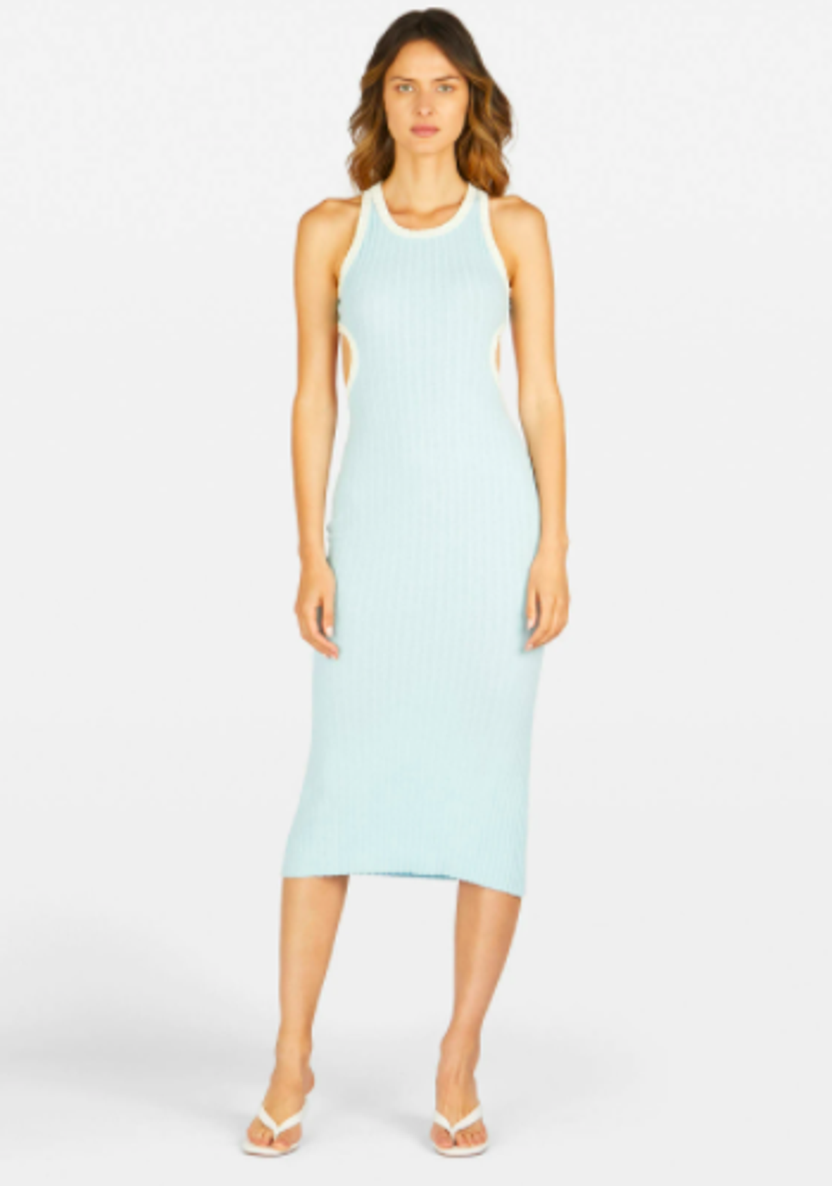 Tuchuzy Sideshow Dress Light Blue and Ivory for rent on The Volte - main image