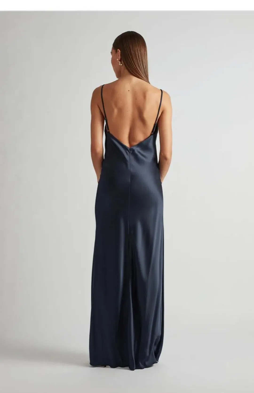 Camilla and Marc Aubrey Slip Dress Navy Size 0 for rent on The Volte - main image