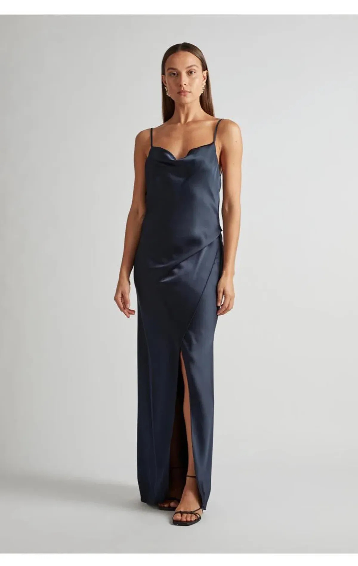 Camilla and Marc Aubrey Slip Dress Navy Size 0 for rent on The Volte - main image
