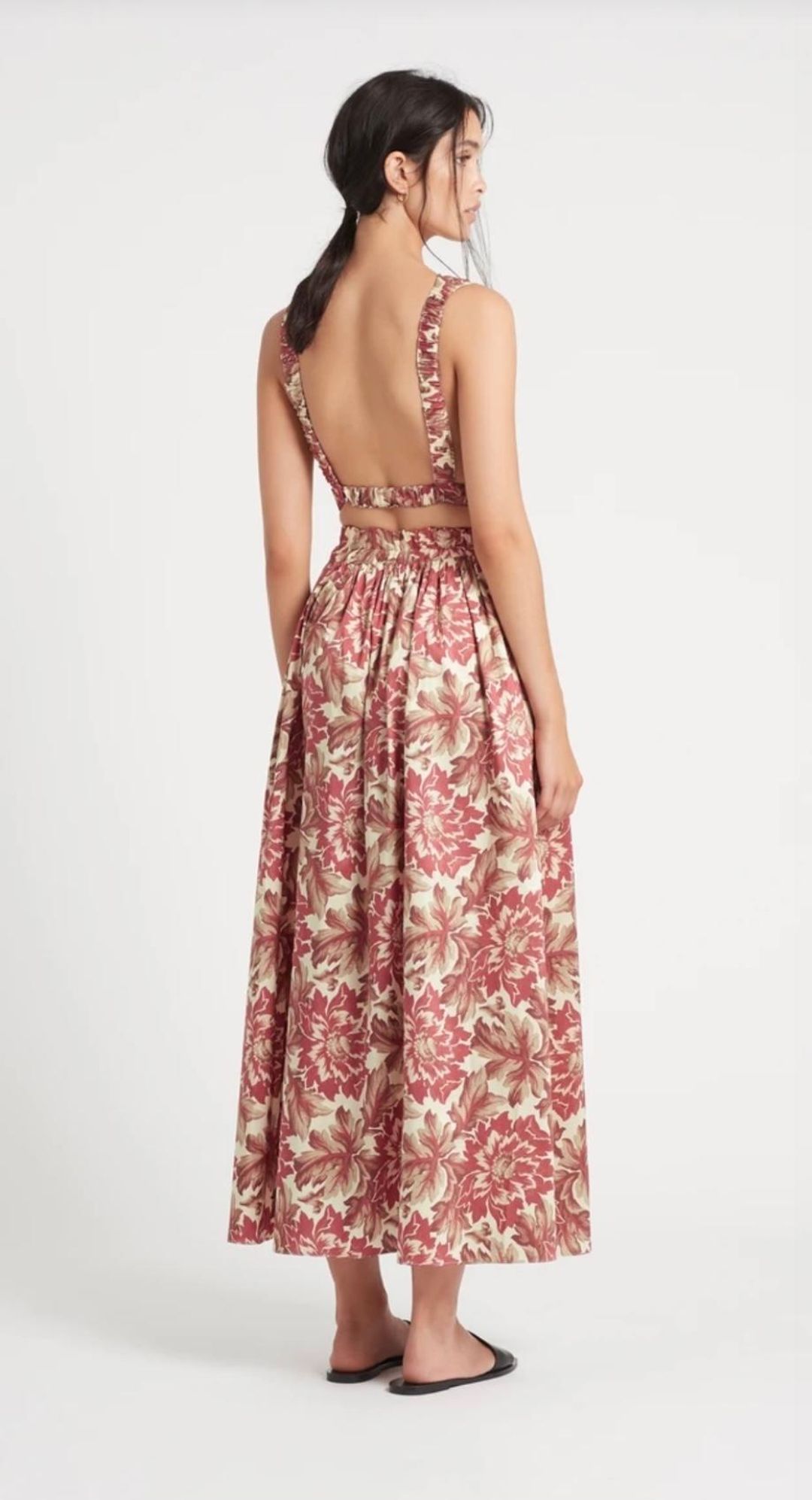 Sir The Label Valletta Midi Floral Print Silk Set | AU 8 for rent on The Volte - main image