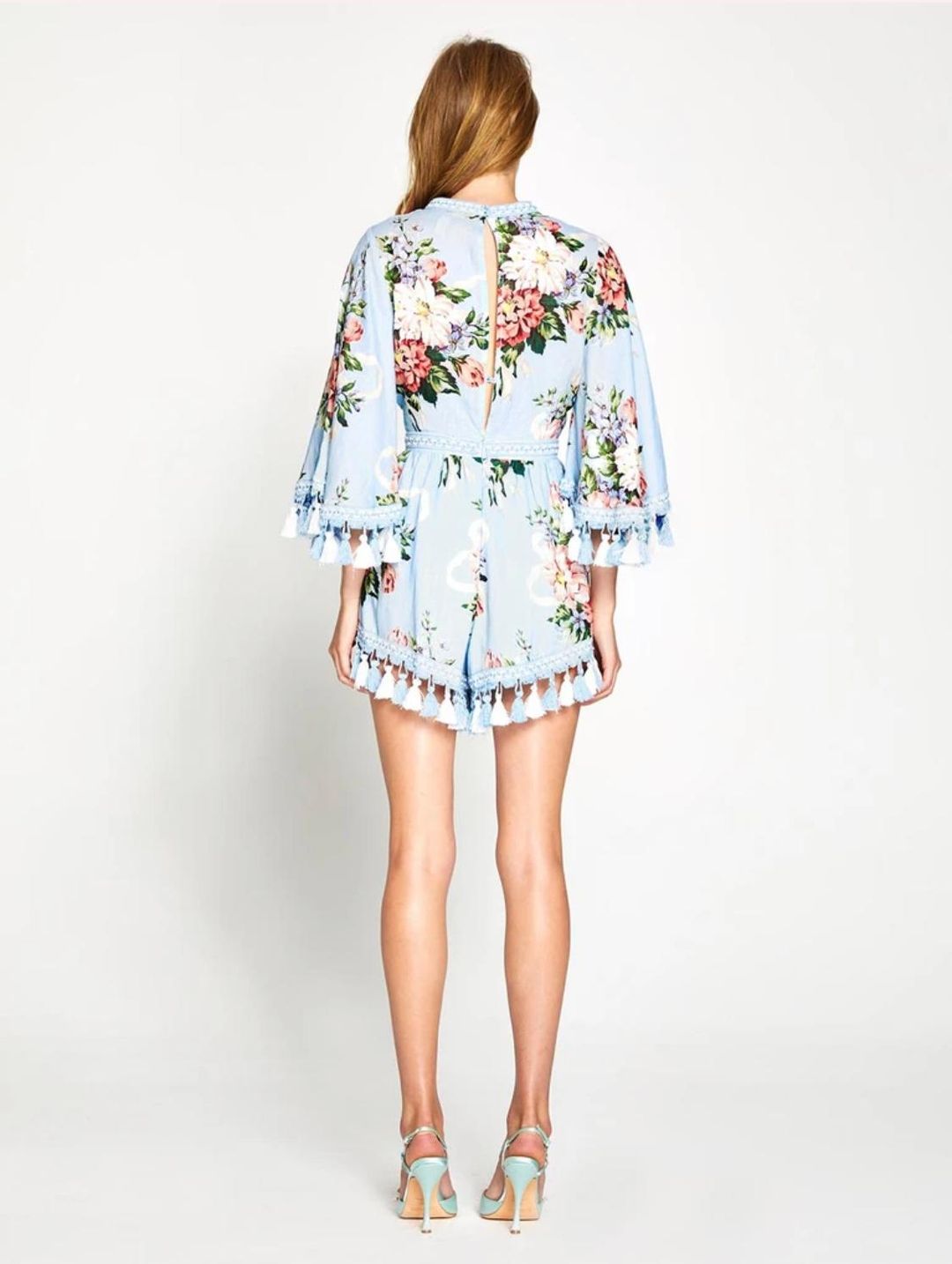 Alice McCall Magic Moment Dove Playsuit for rent on The Volte - main image
