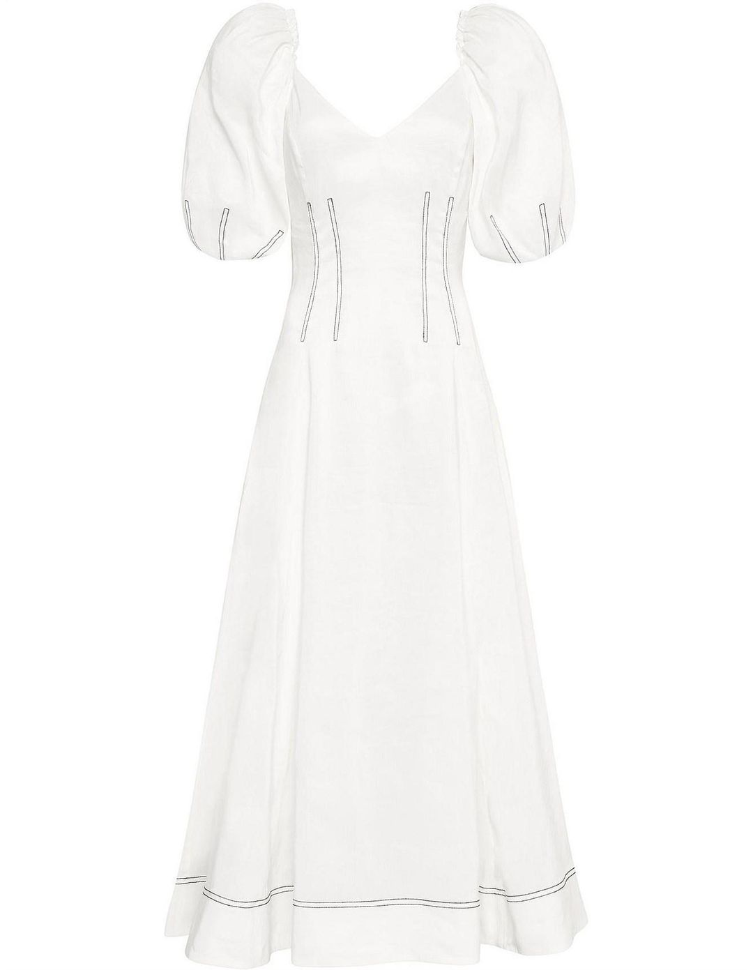 Aje Grove Dress White Size 6 for rent on The Volte - main image