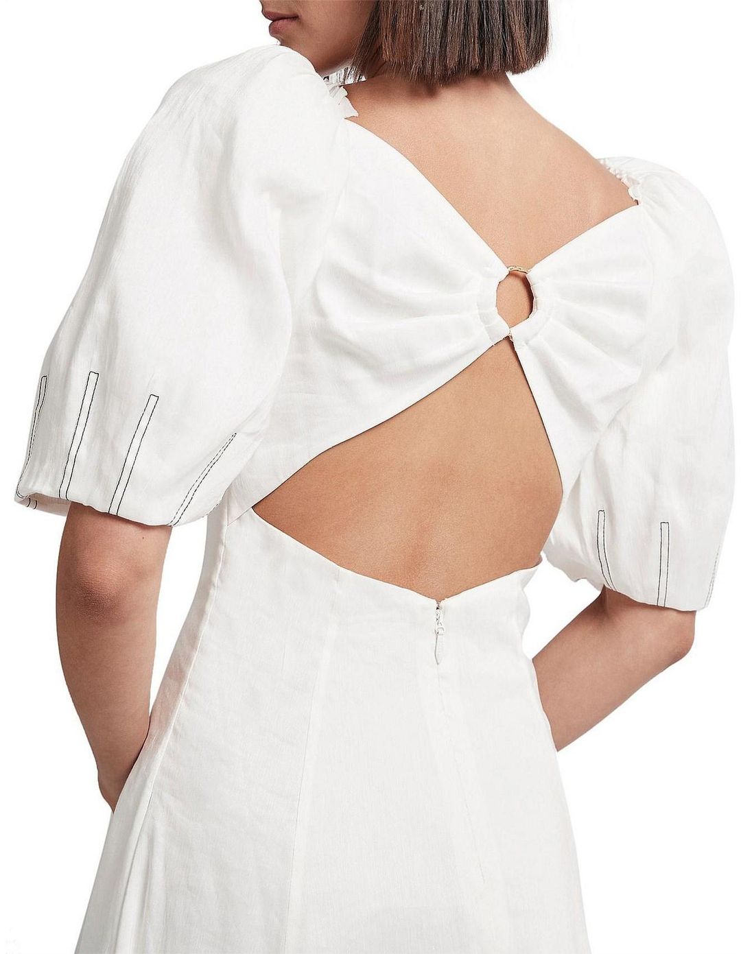 Aje Grove Dress White Size 6 for rent on The Volte - main image