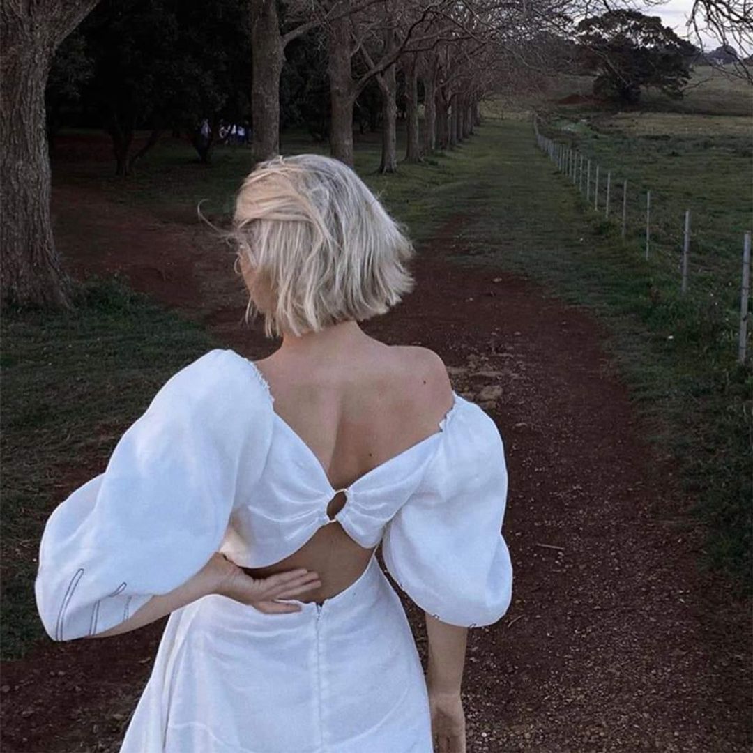 Aje Grove Dress White Size 6 for rent on The Volte - main image