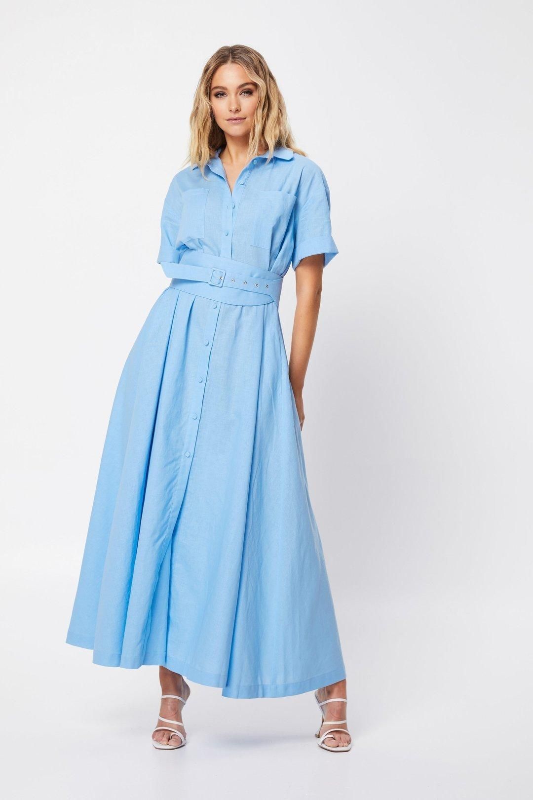 Mossman The Blue Light Dress Blue Size 8 for rent on The Volte - main image