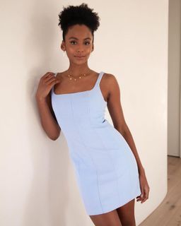 Kookai Oyster Bustier Dress Blue Size 34 / AU 6 for rent on The Volte - image 3