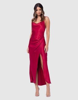 PILGRIM AURORA SATIN DRESS (CERISE) - SIZE 6 for rent on The Volte - image 4