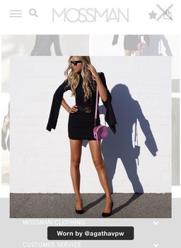 MOSSMAN SENSE OF MYSTERY DRESS (BLACK) - SIZE 10 for rent on The Volte - image 2