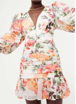 Sheike Bouquet Mini Dress Floral Size 16 for rent on The Volte - image 3