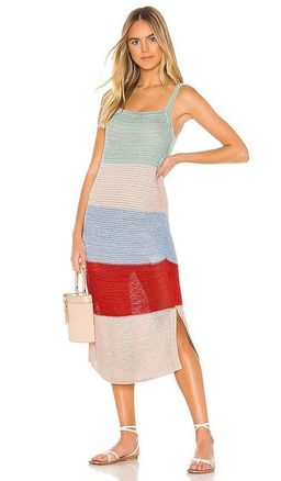 Suboo Lucy Knitted Wide Stripe Midi dress for rent on The Volte - image 1