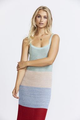 Suboo Lucy Knitted Wide Stripe Midi dress for rent on The Volte - image 2