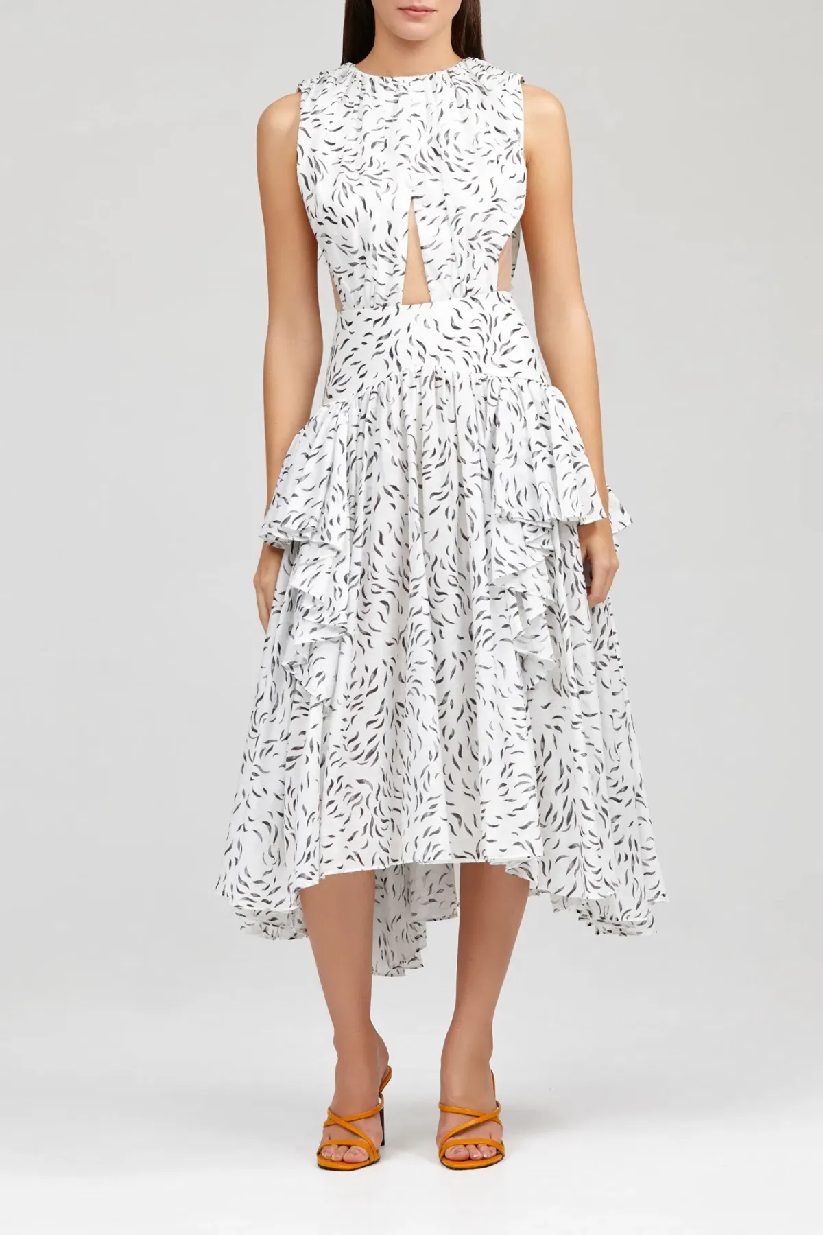 Acler Grosvenor Dress Print Size 8 for rent on The Volte - main image