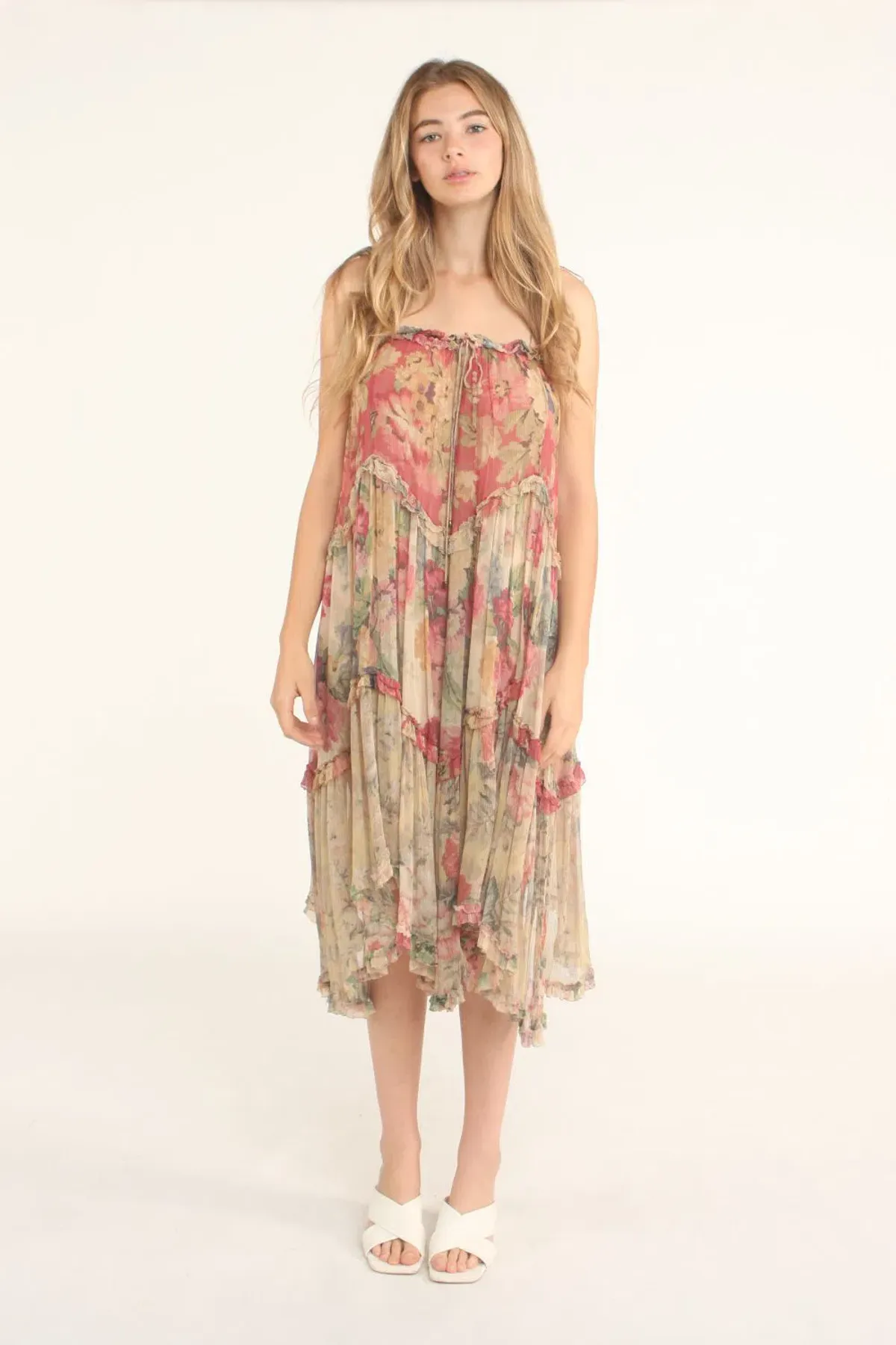 Zimmermann Melody Floating Dress Print Size 2/ AU 12 for rent on The Volte - main image