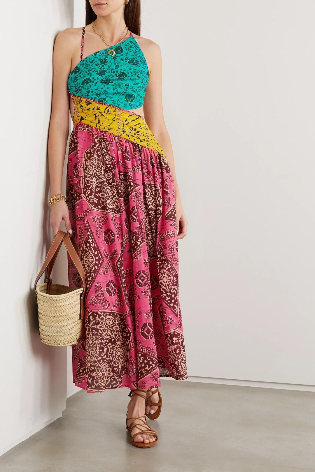 Zimmerman lulu asymmetrical ruched dress size 8  for rent on The Volte - main image