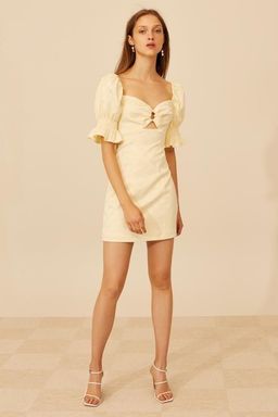 C/MEO COLLECTIVE Elate Mini Dress Butter Size 8   for rent on The Volte - image 1