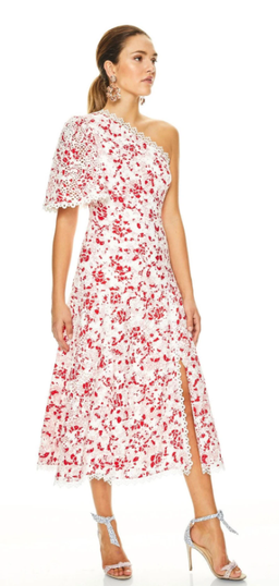 TALULAH DANCE & ROMANCE MIDI DRESS - RED DAISY PRINT for rent on The Volte - image 3