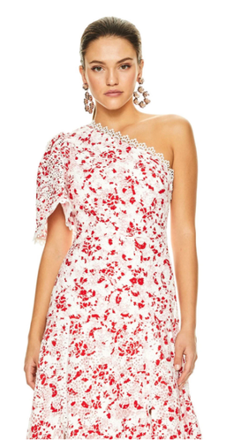 TALULAH DANCE & ROMANCE MIDI DRESS - RED DAISY PRINT for rent on The Volte - image 2