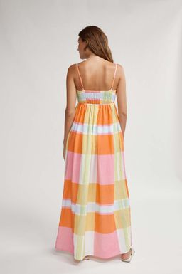 Binny Rainbow Lorikeet Maxi dress for rent on The Volte - image 4