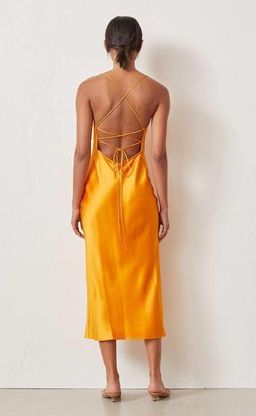 BEC & BRIDGE - Orange Midi Slip Dress (SIZE 6-10) for rent on The Volte - image 1