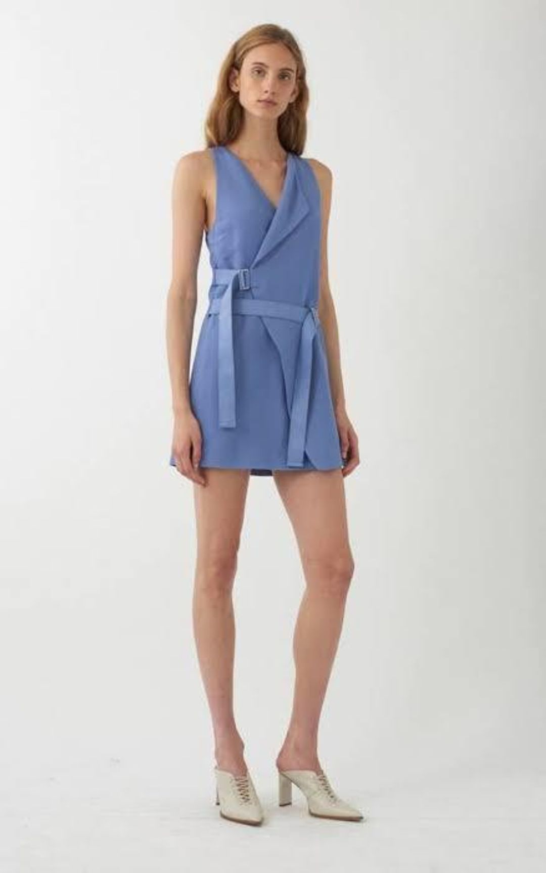 Dion Lee Holster Mini Dress Cornflower size 6 for rent on The Volte - main image