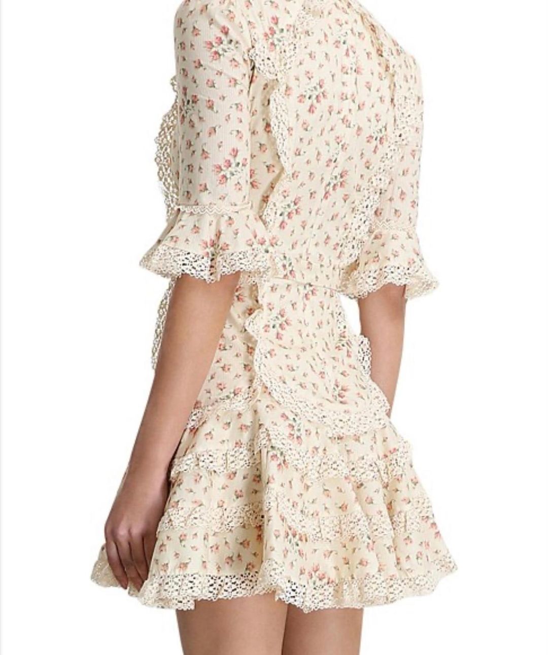 ZIMMERMAN FREJA TRIM FLUTTER DRESS  for rent on The Volte - main image