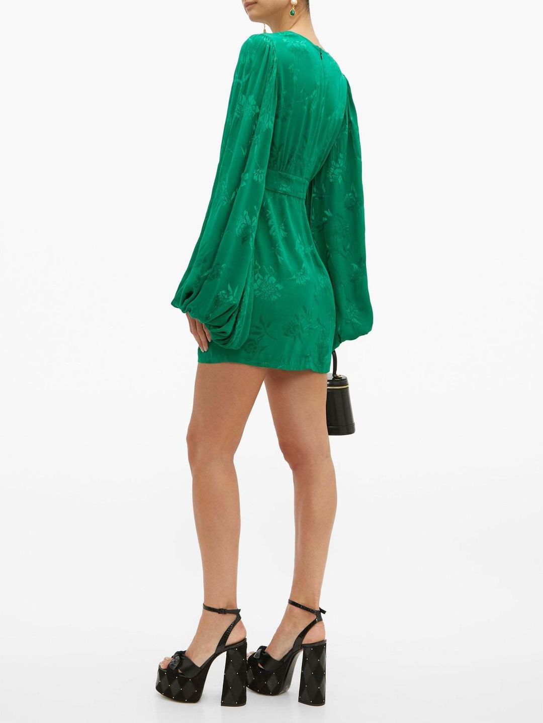 Rat & Boa Isabella Dress Green Size 6 for rent on The Volte - main image