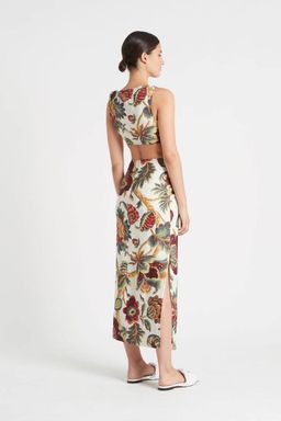 Sir The Label Ambroise Knot Midi Dress Floral | AU 8 for rent on The Volte - image 2