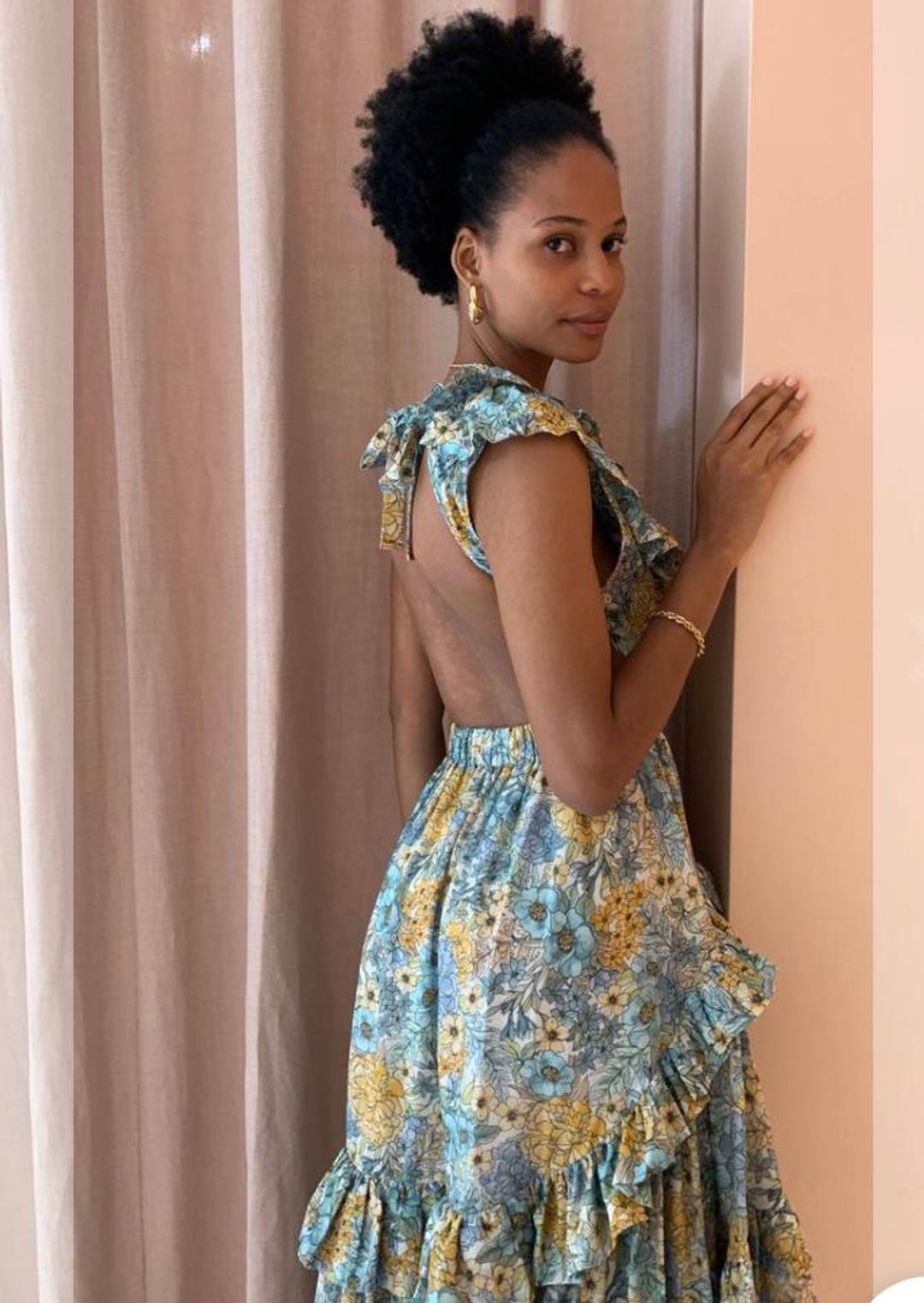 Magali Pascal Botanic Dress in Eden Print for rent on The Volte - main image