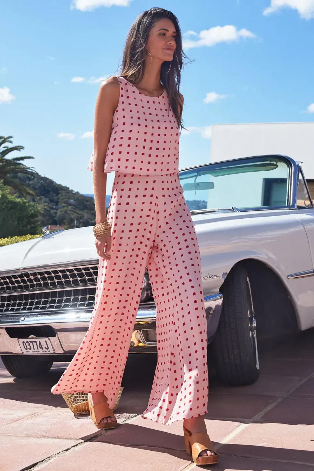Mister Zimi Charlie Jumpsuit Sunrise Print Size 14 for rent on The Volte - main image