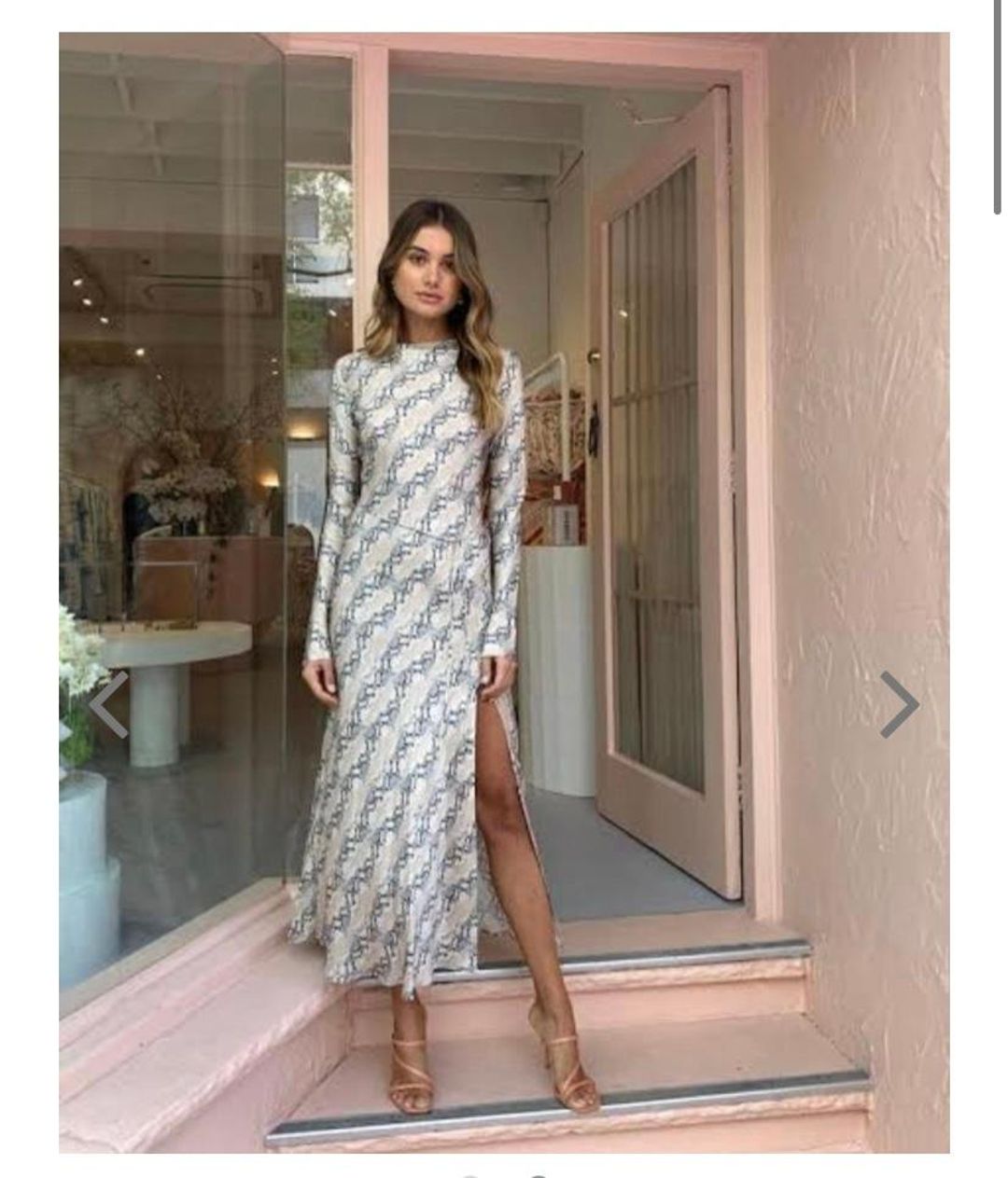 Bec & Bridge Long Sleeve Python Midi Print Size 8 for rent on The Volte - main image