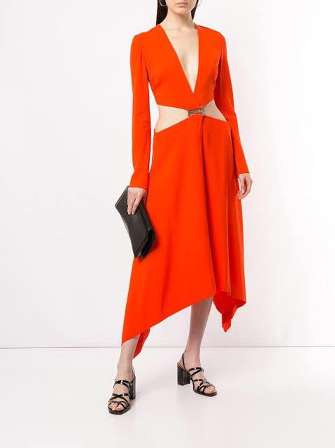Dion Lee Red Modular E-Hook Dress for rent on The Volte - main image