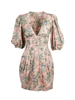 Zimmermann Tempest Lace Up Mini Dress Floral Size 2 / AU 12 for rent on The Volte - image 4