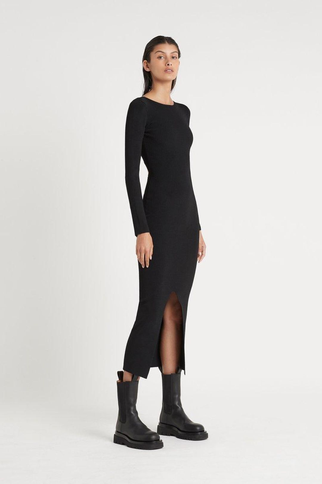 Sir The Label Celle Reversible Dress Midi Black | AU 10 for rent on The Volte - main image