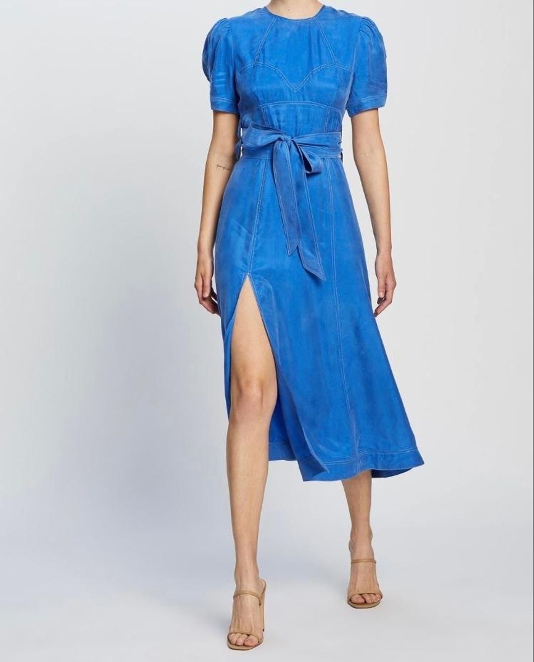 Alice McCall Eyes On You Midi Dress Blue Size 10 for rent on The Volte - main image