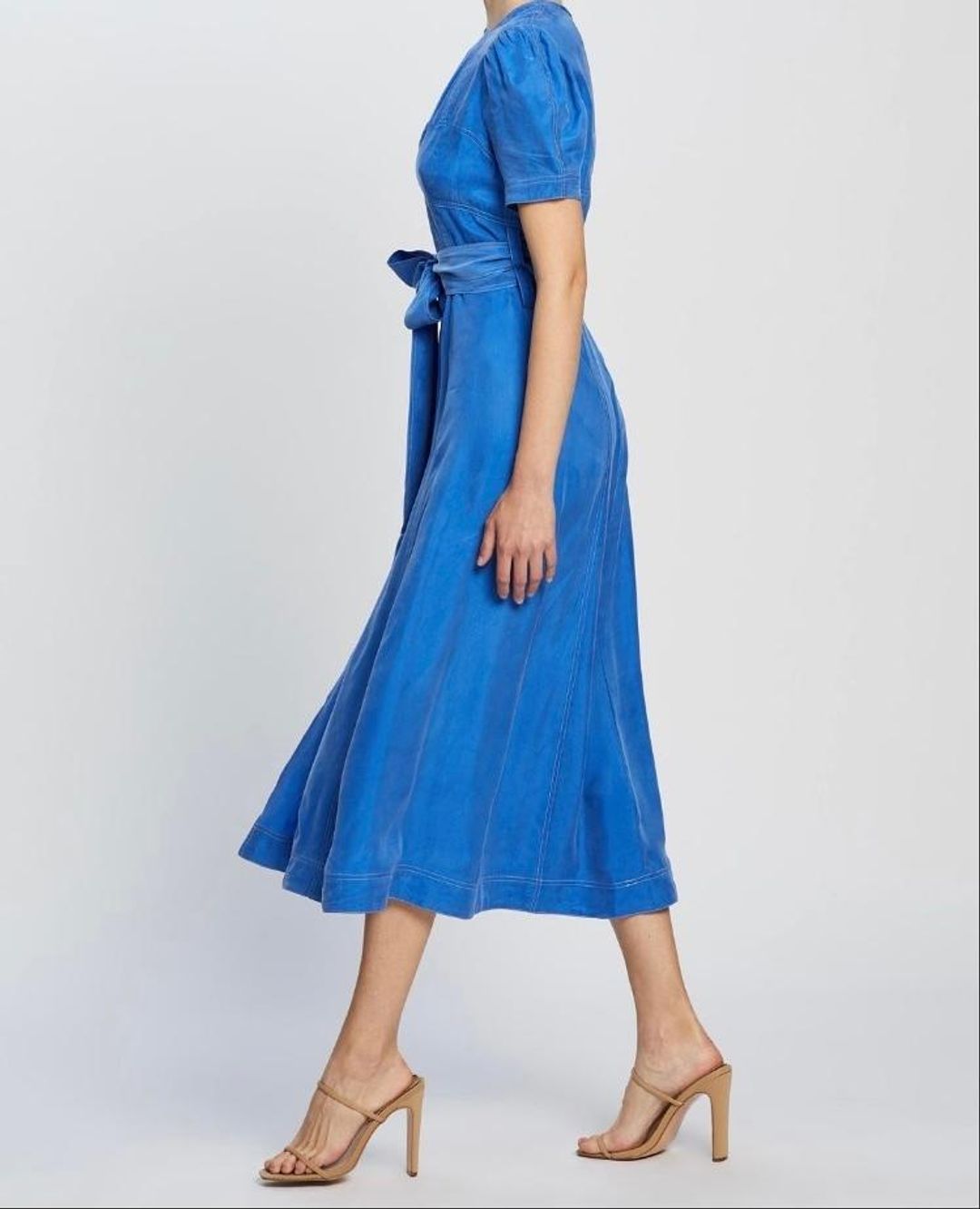 Alice McCall Eyes On You Midi Dress Blue Size 10 for rent on The Volte - main image