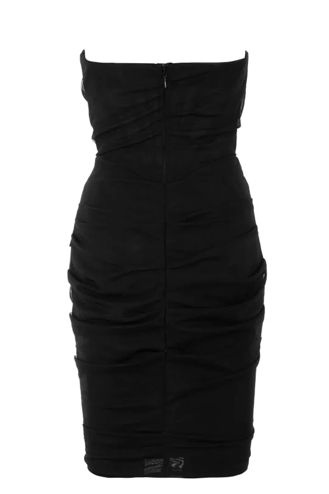 House of CB Leila Mesh Strapless Corset Mini Dress Black Size 8 for rent on The Volte - main image