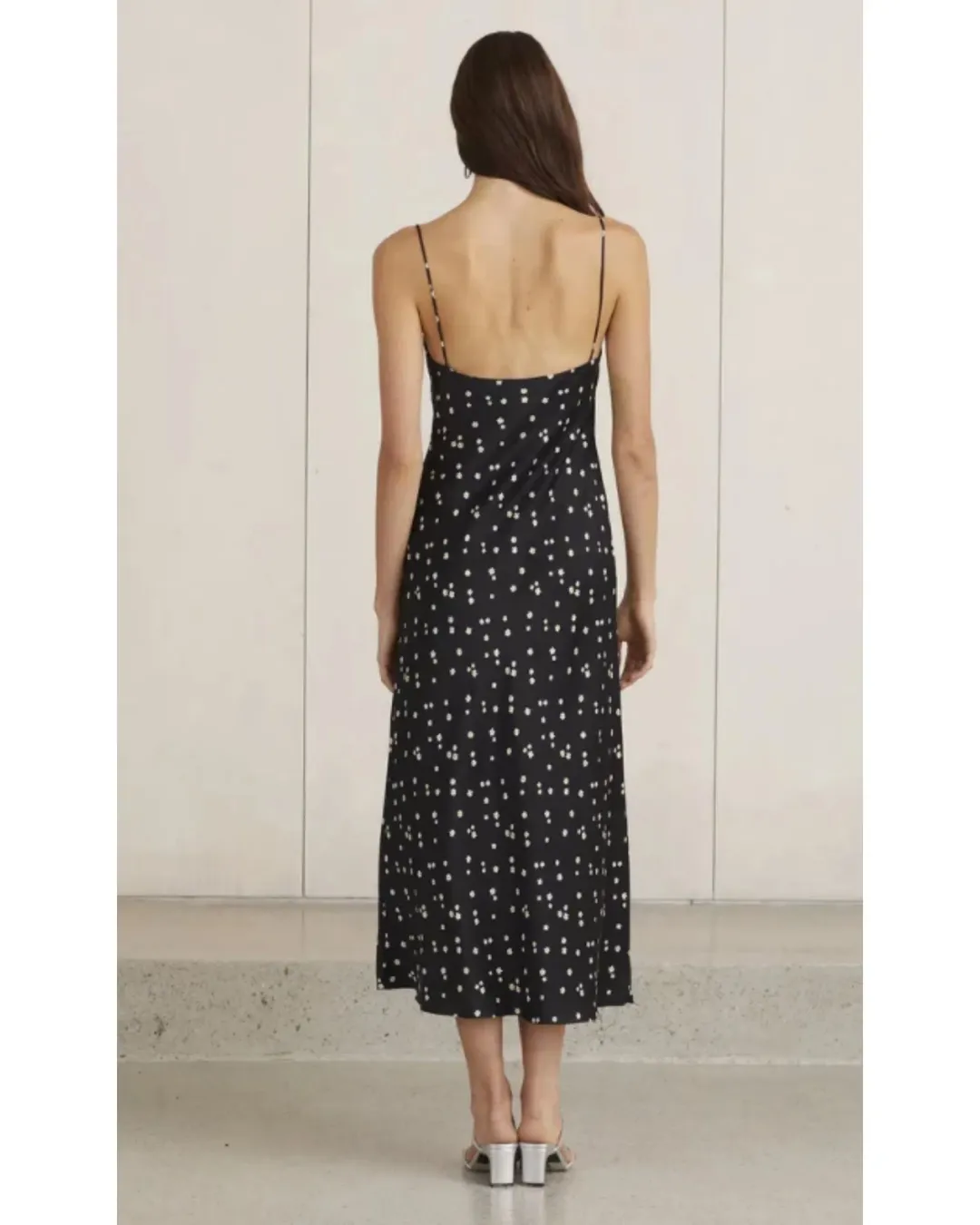 Bec & Bridge Miss Daisy Slip Dress in Black Size AU 8 for rent on The Volte - main image