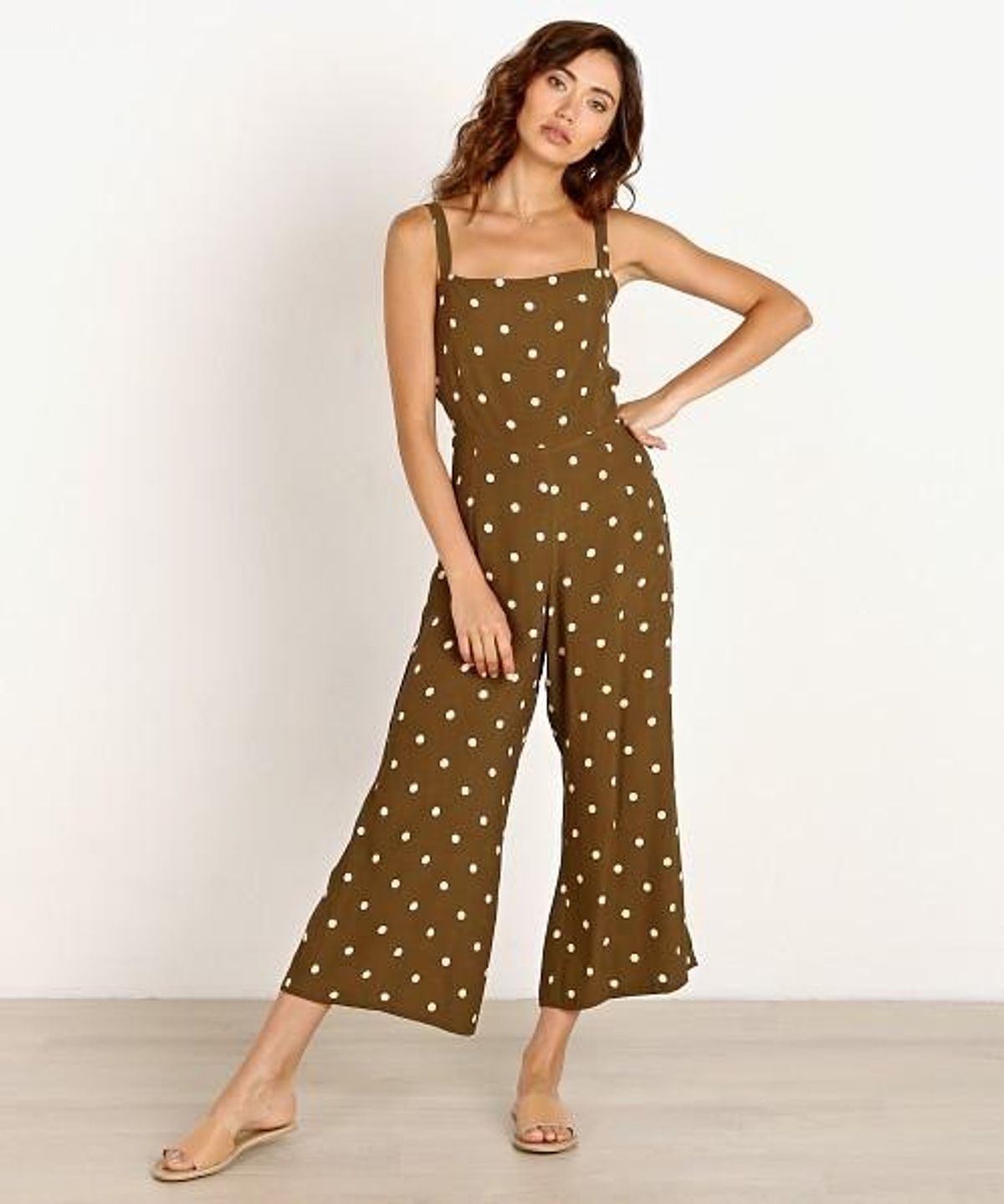 Faithfull the Brand Playa Jumpsuit in polka dot for rent on The Volte - main image